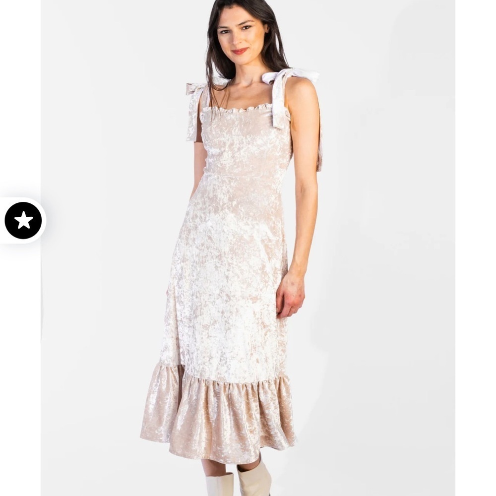 Koch Golden Hour Meredith Velvet MIDI Dress